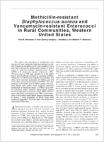 Methicillinresistant Staphylococcus aureus and Vancomycinresistant Enterococci in Rural Communities Western United States