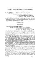 Weekly abstract of sanitary reports  v 4 no 44 November 1 1889