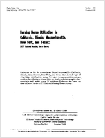 Nursing Home Utilization in California Illinois Massachusetts New York and Texas 1977 National Nursing Home Survey