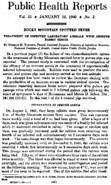 Public health reports  v 55 no 2 JANUARY 12 1940