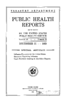 Public Health Reports  v 43 no 51  cover