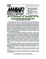 MMWR Morbidity and Mortality Weekly Report Vol 50 No 50 December 21 2001