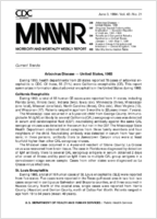 Morbidity and Mortality Weekly Report MMWR June 3 1994  Vol 43  No 21