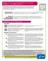 Maternity Practices in Infant Nutrition and Care in Ohio  2011 mPINC Survey