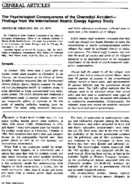 The Psychological Consequences of the Chernobyl AccidentFindings from the International Atomic Energy Agency Study