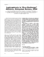 Leptospirosis in EcoChallenge Athletes Malaysian Borneo 2000