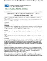 StateBased Medicaid Costs for Pediatric Asthma Emergency Department Visits