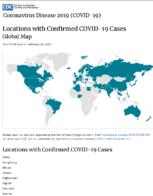 Locations with Confirmed COVID19 Cases Global Map as of 1100 AM ET February 29 2020