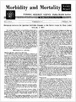 Morbidity and Mortality Weekly Report Vol 1 No 5 February 8 1952