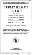 Public Health Reports  v 51 no 11  cover