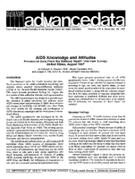 AIDS Knowledge and Attitudes Provisional Data From the National Health Interview Survey United States August 1987