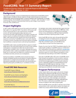 FoodCORE Year 11 Summary Report Foodborne Diseases Centers for Outbreak Response Enhancement January 1 2021  December 31 2021
