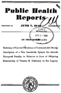 Public Health Reports  v 55 no 23  cover