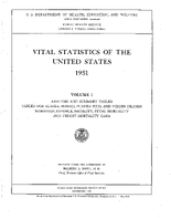 Vital Statistics of the United States 1951 Volume I
