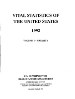 Vital Statistics of the United States 1992 Volume INatality