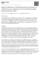 Impact of Medicare and Medicaid probe questions on health insurance estimates from the National Health Interview Survey 2004