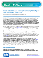 Use of Sleep Aids Among Adults Age 18 and Older United States 2024