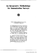 An inexpensive methodology for immunization surveys