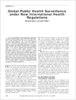 Global Public Health Surveillance under New International Health Regulations