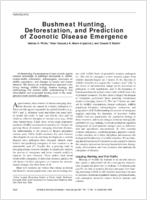 Bushmeat Hunting Deforestation and Prediction of Zoonotic Disease