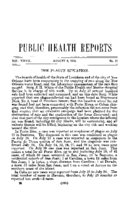 Public health reports  v 27 no 31 AUGUST 2 1912