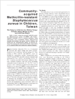Communityacquired Methicillinresistant Staphylococcus aureus in Children Taiwan