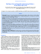 Vital Signs Fruit and Vegetable Intake Among Children  United States 20032010