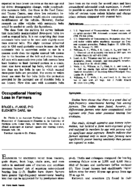 Occupational hearing loss in farmers