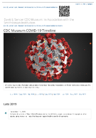 CDC Museum COVID19 timeline