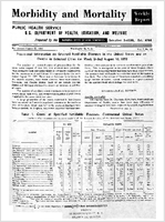 Morbidity and Mortality Weekly Report For release August 22 1958 Vol 7 No 33