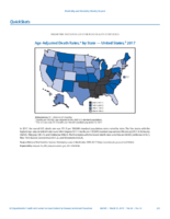 QuickStats AgeAdjusted Death Rates by State  United States 2017