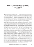 Women Water Management and Health