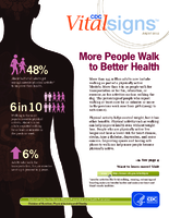 Vital Signs More People Walk to Better Health