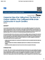 Carpenter Dies After Falling from the Roof of a Carport Addition That Collapsed While Under Construction in South Carolina FACE 9126