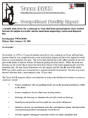 A module truck driver for a cotton gin in Texas died from internal injuries when crushed between the tailgate of a trailer and the metal beam supporting a cotton seed dispenser box
