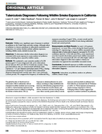 Tuberculosis Diagnoses Following Wildfire Smoke Exposure in California