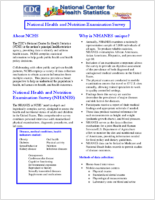 National Health and Nutrition Examination Survey May 2014