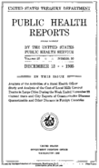 Public Health Reports  v 50 no 50  cover