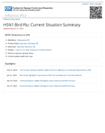 H5N1 bird flu  current situation summary