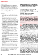 Anthropogenic Transmission of SARSCoV2 from Humans to Lions Singapore 2021