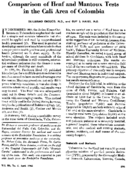 Comparison of Heaf and Mantoux tests in the Cali area of Colombia