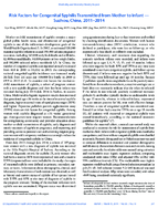 Risk Factors for Congenital Syphilis Transmitted from Mother to Infant  Suzhou China 20112014