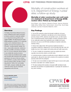 Key Findings from Research Mortality of Construction Workers at US Department of Energy Nuclear Sites A FollowUp Study