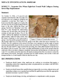 Carpenter Dies When Eightfoot Trench Wall Collapses During Sewer Pipe Replacement