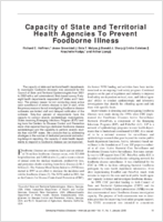 Capacity of State and Territorial Health Agencies to Prevent Foodborne Illness