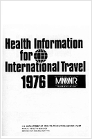 MMWR Morbidity and Mortality Weekly Report Supplement to Vol 25 October 1976