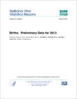 Births preliminary data for 2013