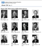 Past CDC DirectorsAdministrators 1942 to 2018