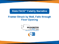 Framer Struck by Wall Falls through Floor Opening Washington Report 712742026