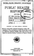 Public Health Reports  v 53 no 14  cover